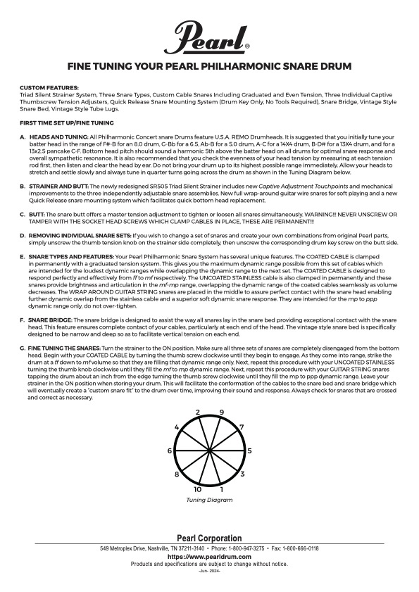 Philharmonic Snare Drum Tuning Instruction